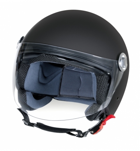 Casco ld-1 demijet xl nero opaco  doppia visiera