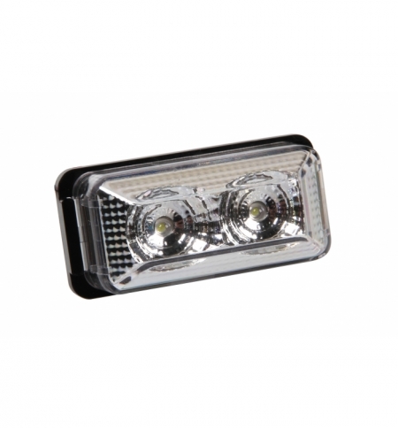 Luce ingombro"f-11"2led 24v bianca