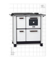 Cucina Legna Classica 450 Dal Zotto Antracite