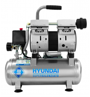 Compressore oil free Hyundai 8lt 0.75hp - Vannucchi Store