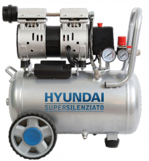 Compressore oil free 24lt hyundai 1hp